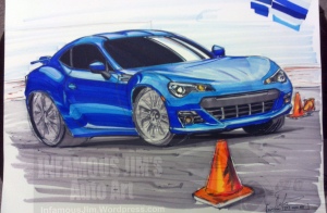 Subaru BRZ drawing